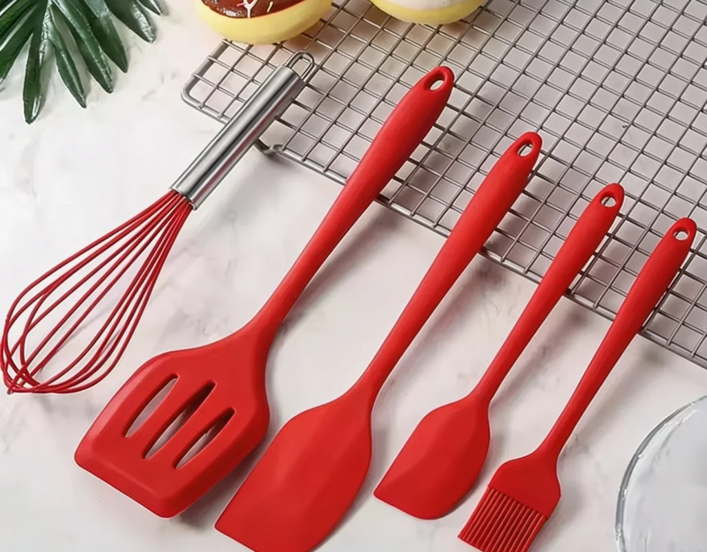 Conjunto de 5 utensílios de silicone